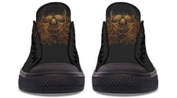 image-Fashion Printed Couple High Top Canvas Shoes