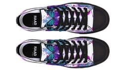 image-Fashion Printed Couple High Top Canvas Shoes