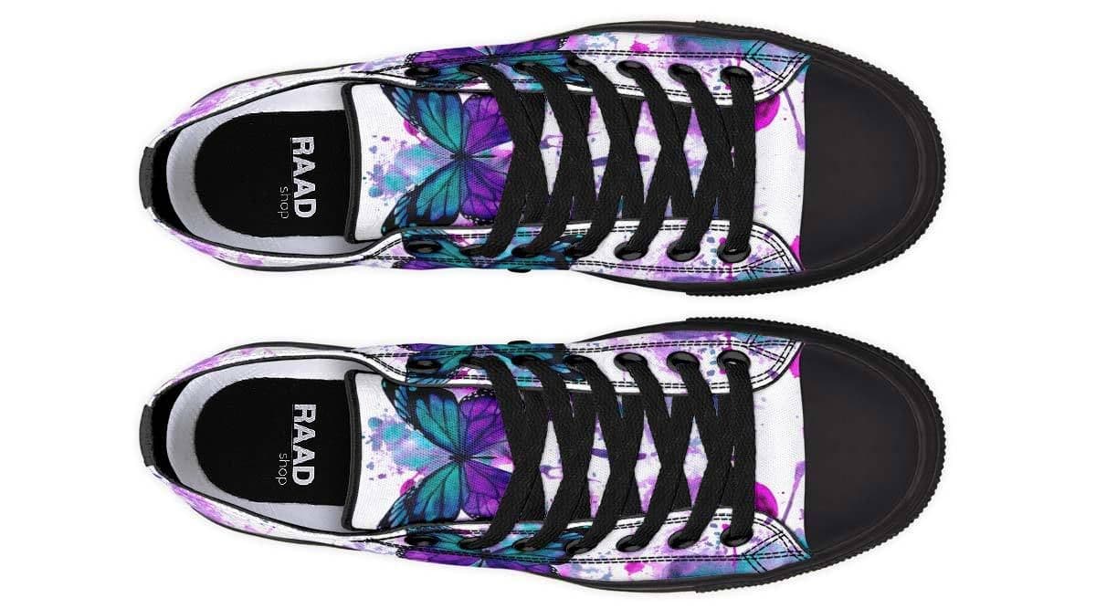 image-Fashion Printed Couple High Top Canvas Shoes