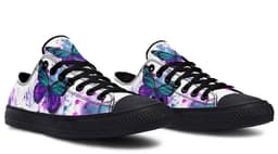 image-Fashion Printed Couple High Top Canvas Shoes