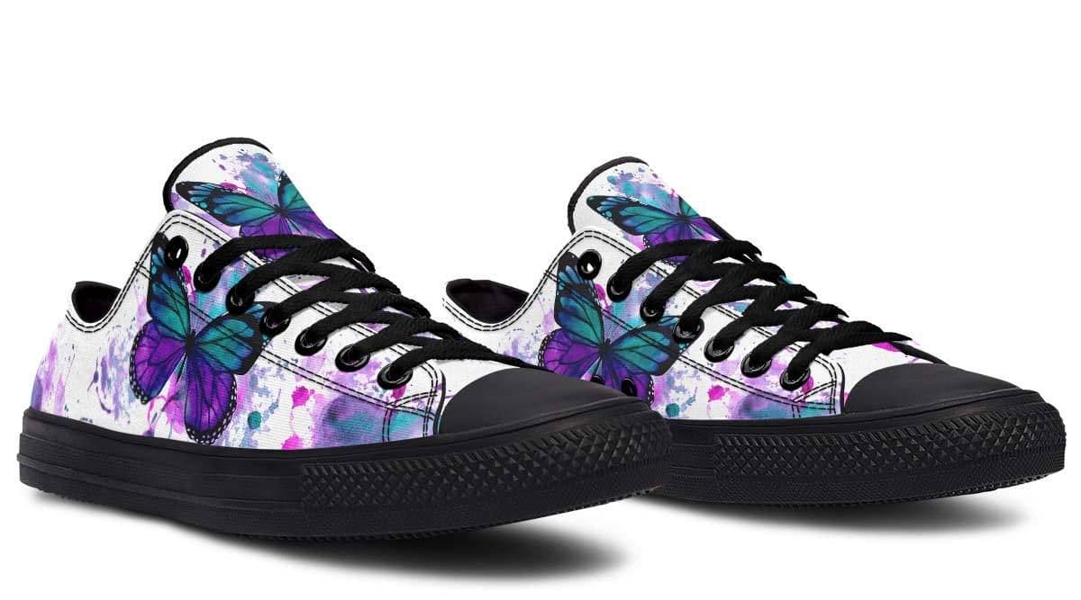image-Fashion Printed Couple High Top Canvas Shoes