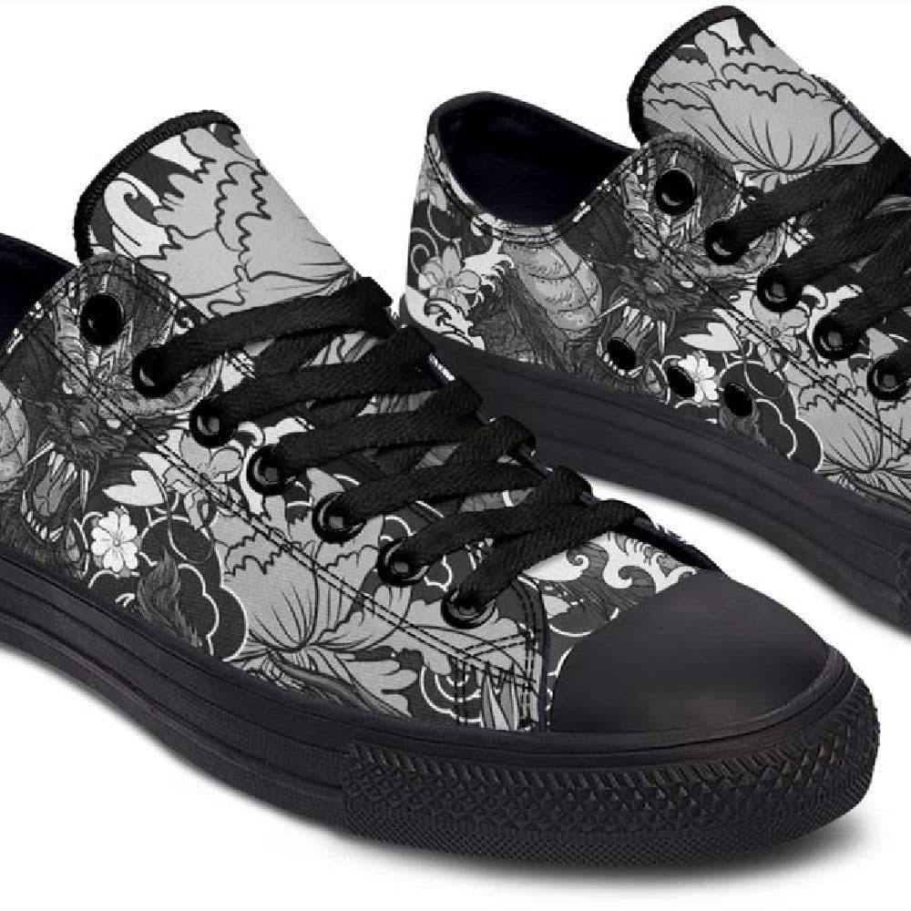 image-Fashion Printed Couple High Top Canvas Shoes