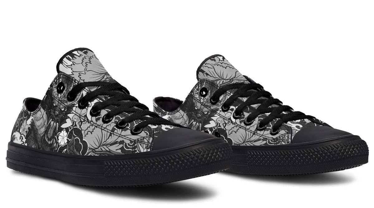 image-Fashion Printed Couple High Top Canvas Shoes