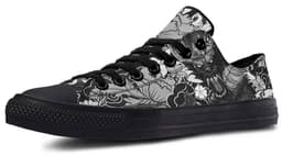 image-Fashion Printed Couple High Top Canvas Shoes