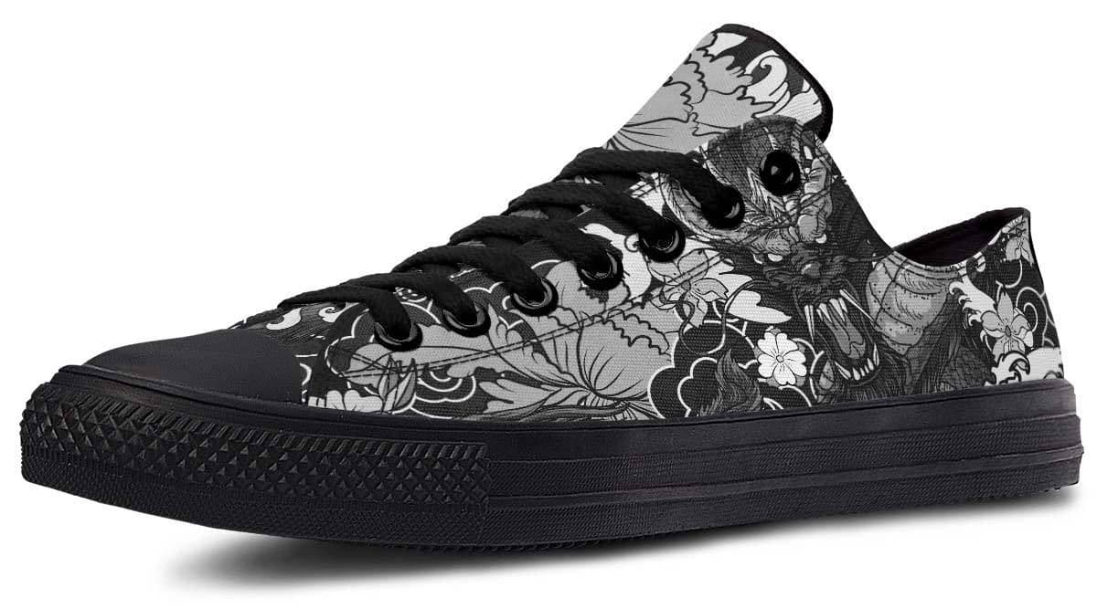 image-Fashion Printed Couple High Top Canvas Shoes