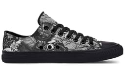 image-Fashion Printed Couple High Top Canvas Shoes