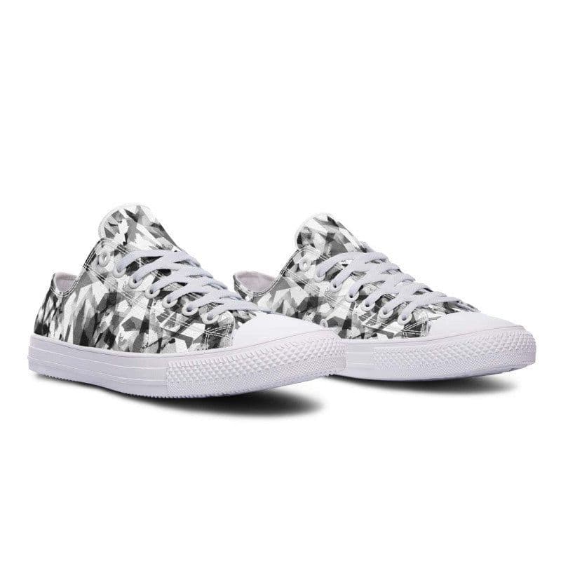 image-Fashion Printed Couple High Top Canvas Shoes