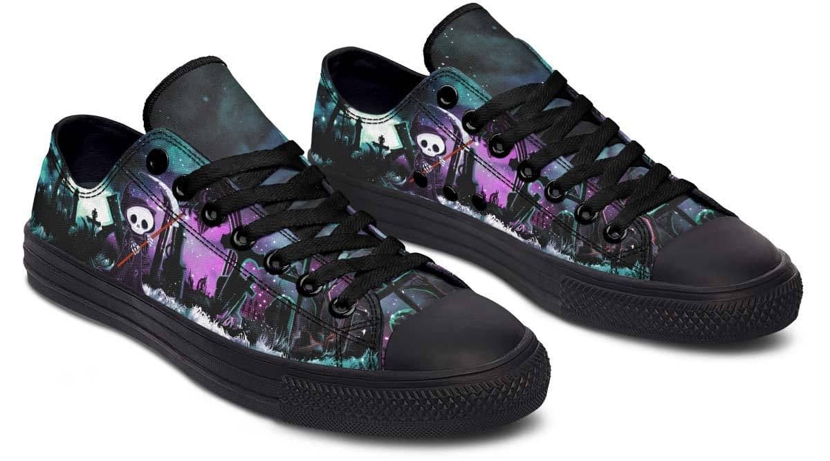 image-Fashion Printed Couple High Top Canvas Shoes