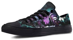 image-Fashion Printed Couple High Top Canvas Shoes