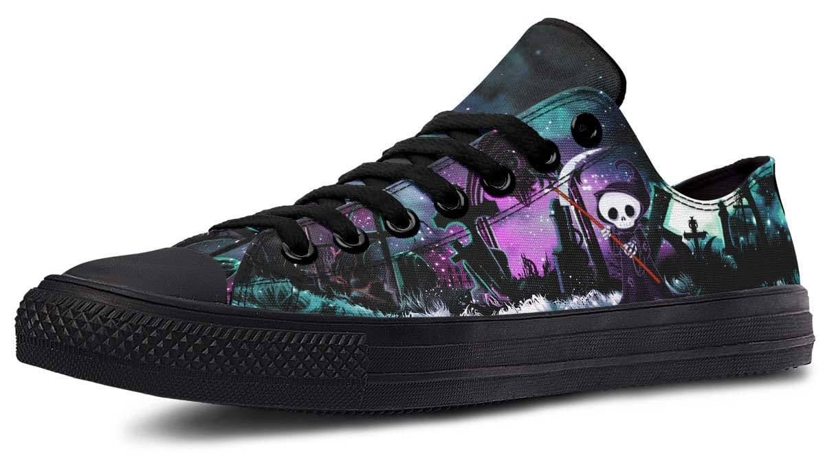 image-Fashion Printed Couple High Top Canvas Shoes