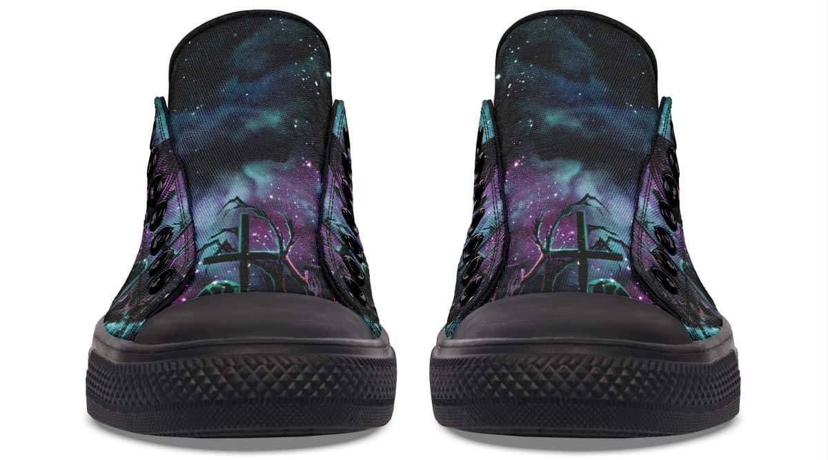 image-Fashion Printed Couple High Top Canvas Shoes