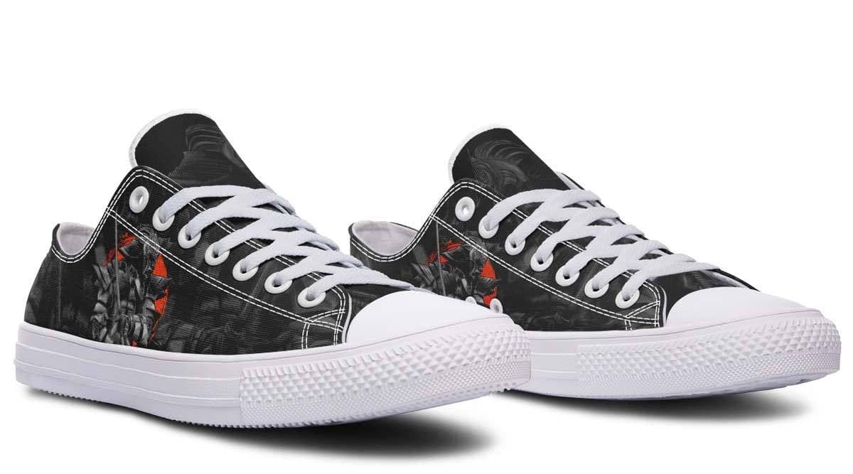 image-Fashion Printed Couple High Top Canvas Shoes