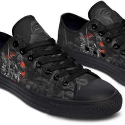image-Fashion Printed Couple High Top Canvas Shoes