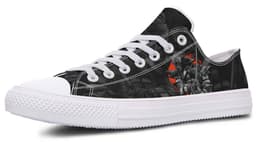 image-Fashion Printed Couple High Top Canvas Shoes