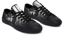 image-Fashion Printed Couple High Top Canvas Shoes