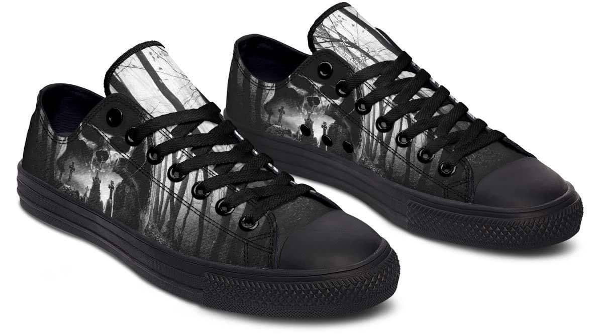 image-Fashion Printed Couple High Top Canvas Shoes