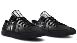 image-Fashion Printed Couple High Top Canvas Shoes