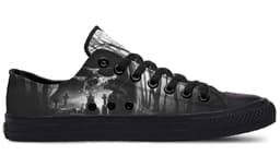 image-Fashion Printed Couple High Top Canvas Shoes