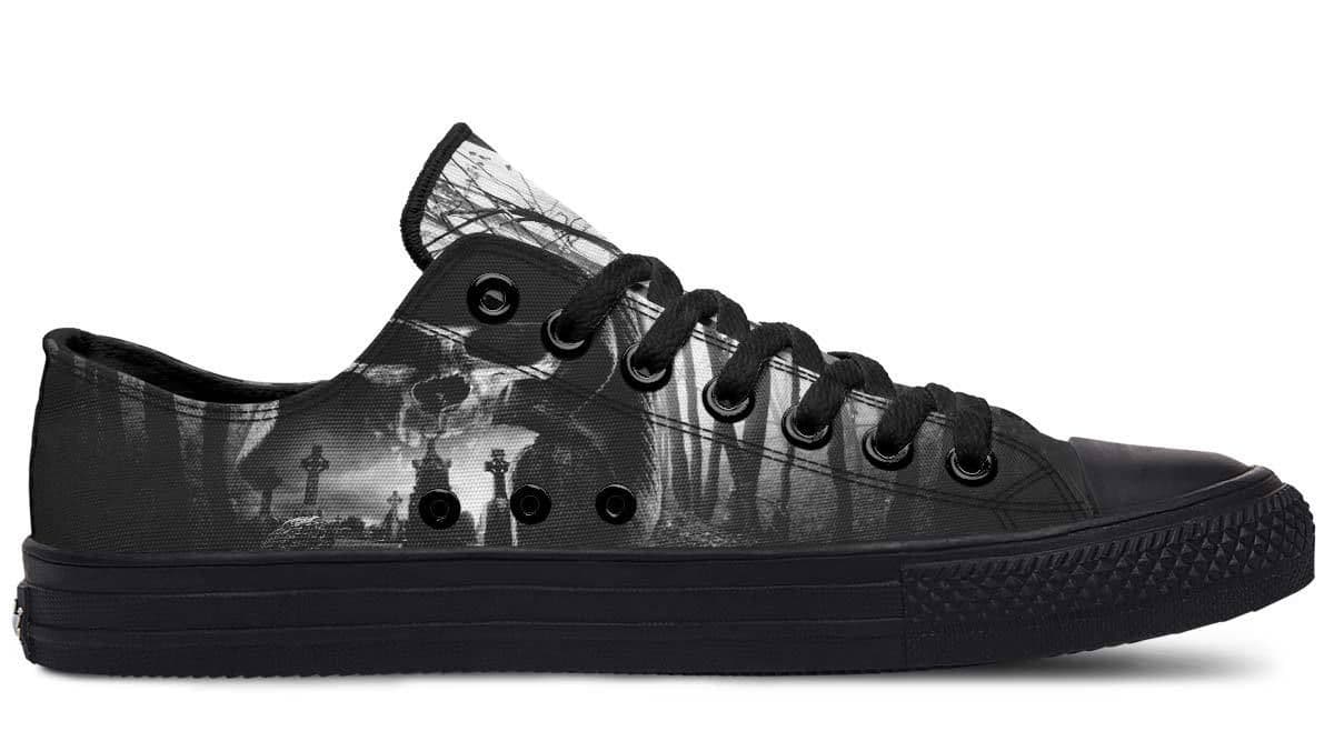 image-Fashion Printed Couple High Top Canvas Shoes