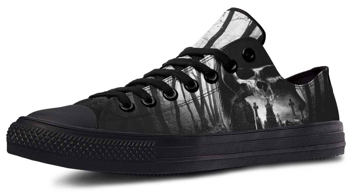 image-Fashion Printed Couple High Top Canvas Shoes