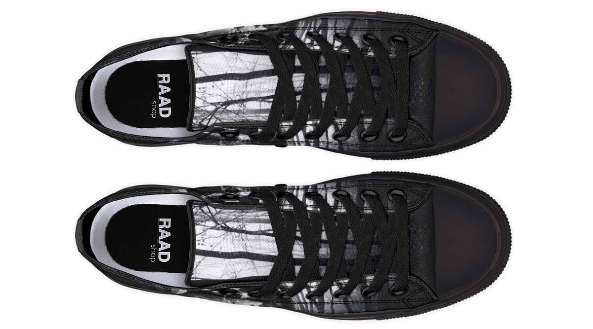image-Fashion Printed Couple High Top Canvas Shoes
