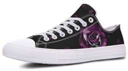 image-Fashion Printed Couple High Top Canvas Shoes