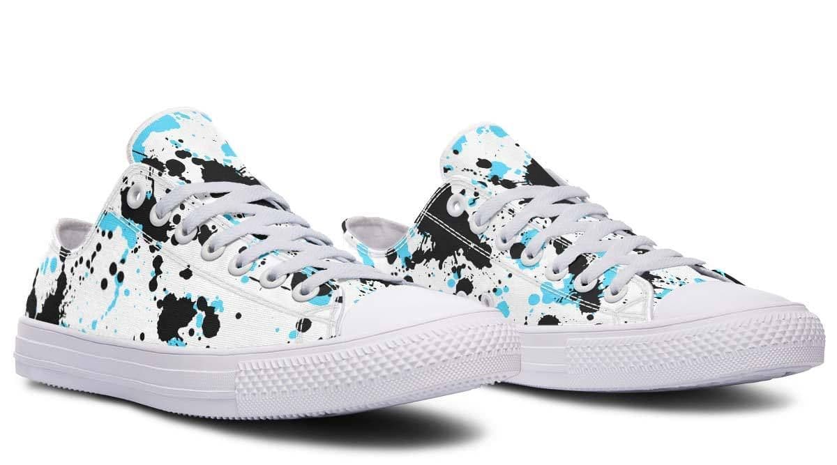 image-Fashion Printed Couple High Top Canvas Shoes