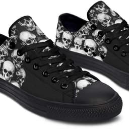 image-Fashion Printed Couple High Top Canvas Shoes