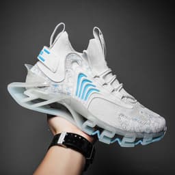 image-Men's Casual Breathable Flying Woven Air Cushion Sneakers