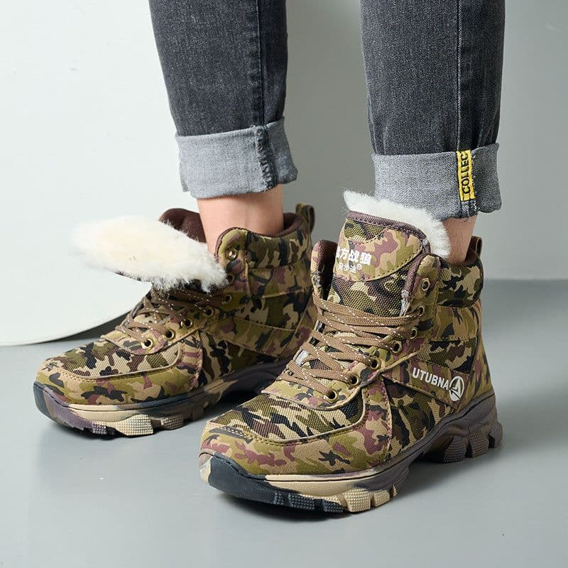 image-New Plush Warm Cotton Shoes With Rubber Soles Outdoor