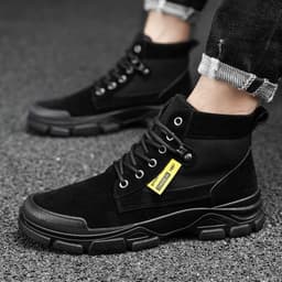 image-New High Help Men's British Sports Middle Help Casual Shoes