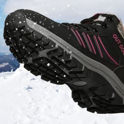 image-Women's Cotton Shoes Plush Thermal Sneakers Antiskid