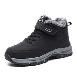 image-Men's New Winter Plush Warm Cotton Shoes With Non Slip Soft Soles