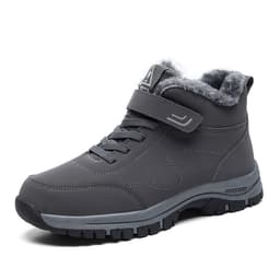 image-Men's New Winter Plush Warm Cotton Shoes With Non Slip Soft Soles