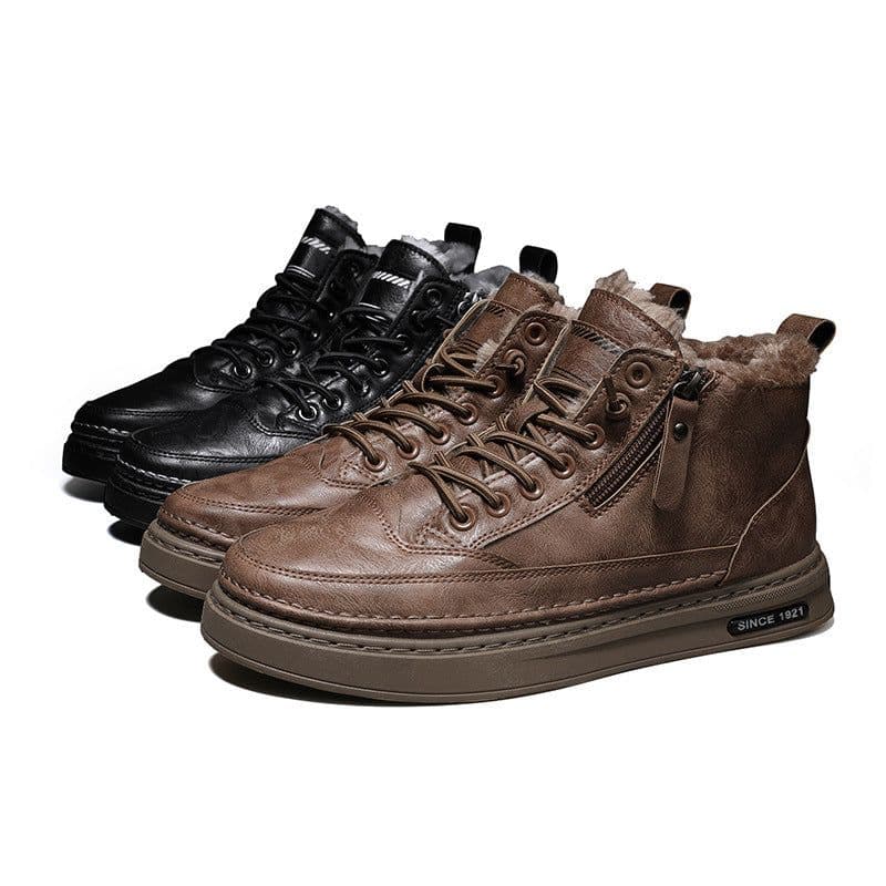 image-Personalized Youth Casual Fashion Shoes Winter Plush