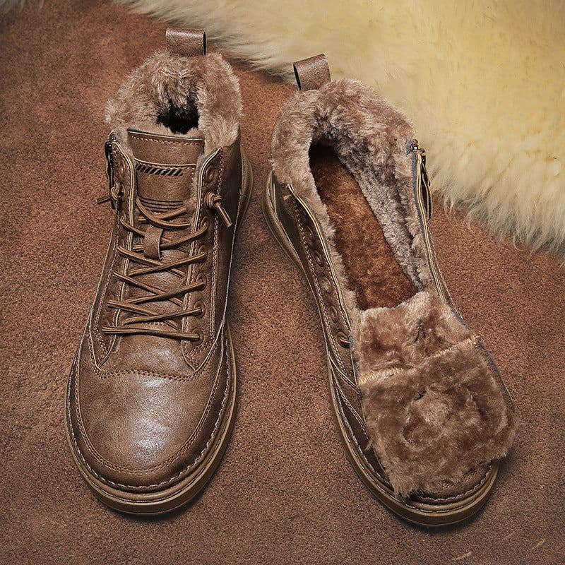 image-Personalized Youth Casual Fashion Shoes Winter Plush