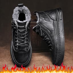 image-Personalized Youth Casual Fashion Shoes Winter Plush
