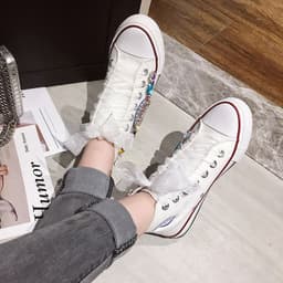image-Women's Muffin Lace Up Sneakers Casual Shoes
