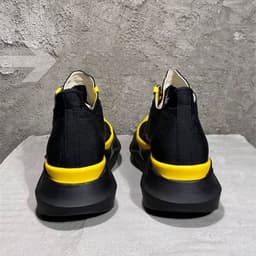 image-Double Bottom Satin Canvas Thick Bottom Low Top Casual Shoes