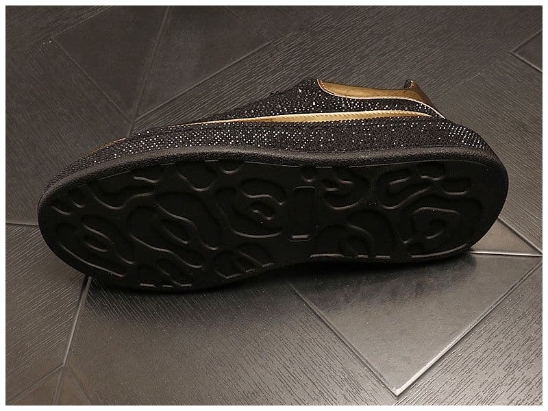 image-Muffin And Rhinestone Fashion Personality Shoes Male