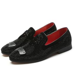 image-Men's Large Size Black Shoes For Business And Leisure