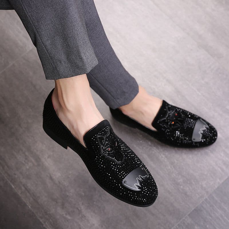 image-Men's Large Size Black Shoes For Business And Leisure