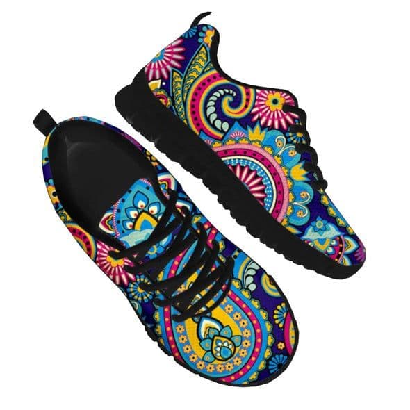 image-Bohemian Mandela Floral Lace Up Casual Shoes