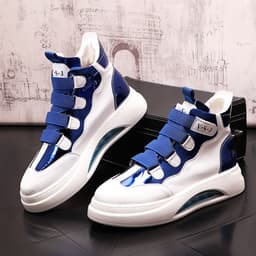 image-Fashionable Color Blocking High Profile Shoes For Men
