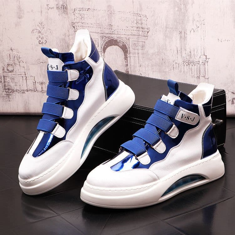 image-Fashionable Color Blocking High Profile Shoes For Men