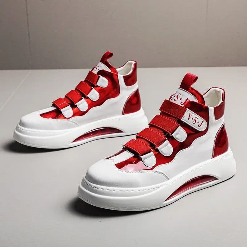 image-Fashionable Color Blocking High Profile Shoes For Men