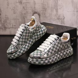 image-Platform Shoes Men's Fashion Rhinestone Tide Platform Shoes