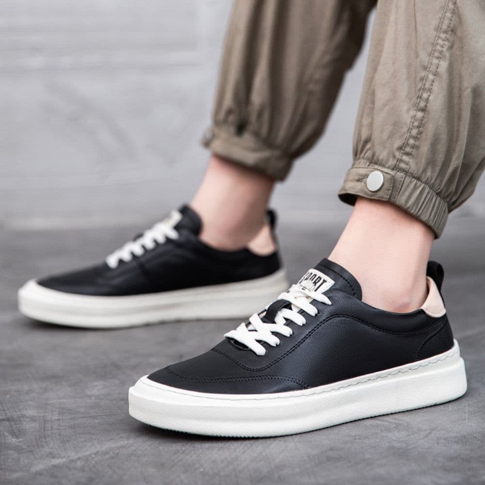 image-Men's Fashion White Shoes Breathable Casual