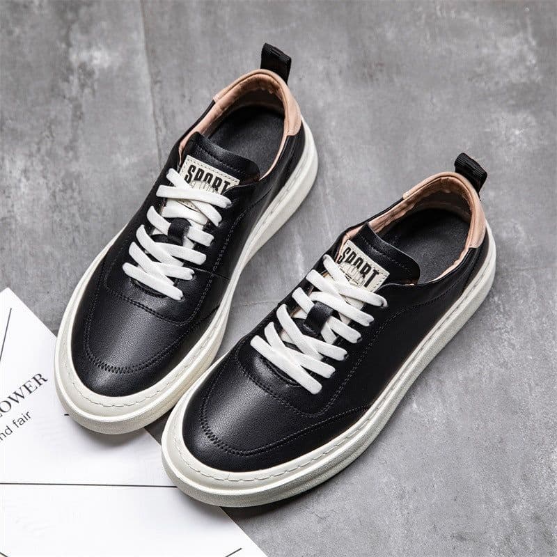 image-Men's Fashion White Shoes Breathable Casual