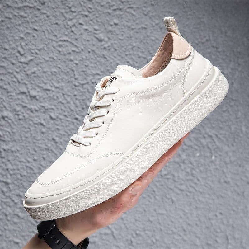 image-Men's Fashion White Shoes Breathable Casual